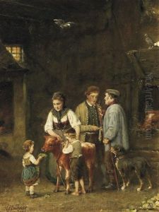 Das Verkaufte Kalbchen by Hermann Plathner