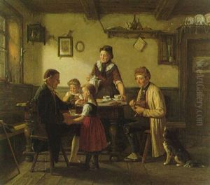 A Guest At Supper by Hermann Plathner