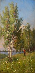 Summer Landscape by Semyon Sergeievich Platonov