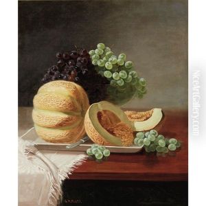 Still Life With Melon And Grapes Still Life With Melon And Grapes