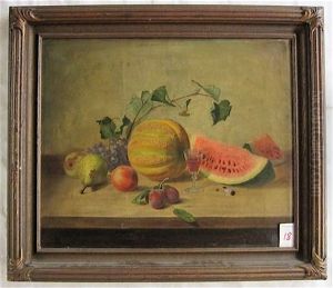 Still Life Of Fruit On Table Still Life Of Fruit On Table