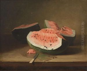 Still Life With Watermelon by George W. Platt