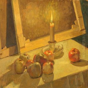 Apples On An Artist'stable by Einar Vilhelm Bogh