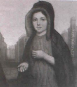 Young Girl Standing With City Of Charlestown Behind Her Young Girl Standing With City Of Charlestown Behind Her