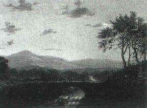 Shepherd And Flock by James C. Platt