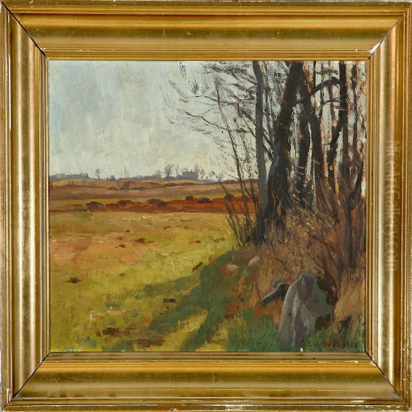 Autumn Landscape With Vast Fields - view 1