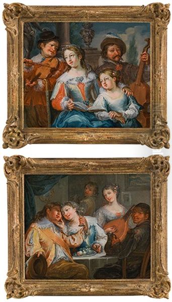 A Musical Company (a Pair) - view 1