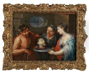 Salome Receives The Head Of John The Baptist by Johann Georg Platzer