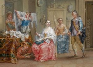 Der Liebesbrief; Das Gestorte Liebespaar (pair)