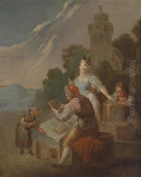 Kinder Beim Unterricht Im Freien - view 1