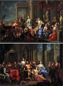Hercule Et Omphale (+ Achille Chez Les Filles De Lycomede; Pair) by Johann Georg Platzer