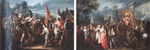 David Et Goliath by Johann Georg Platzer