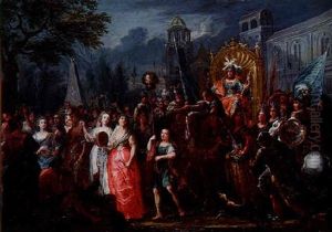 Le Retour Triomphal De David by Johann Georg Platzer