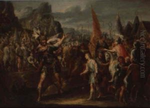 David Et Goliath by Johann Georg Platzer
