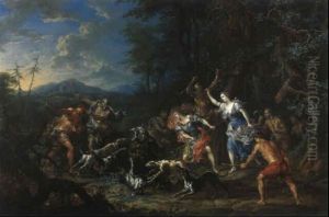 Die Jagt Des Meleager Und Der Atlante by Johann Georg Platzer