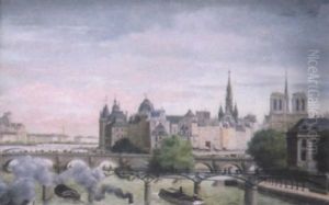 Ile De La Cite by Walery (Valery) Plauszewski