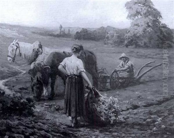 Ploughing In Springtime - view 1