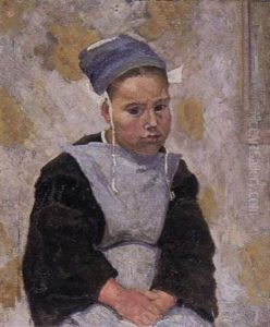 Bretonisches Madchen by Wilhelm Plazotta