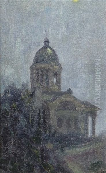 Kapelle In Vollmondnacht - view 1