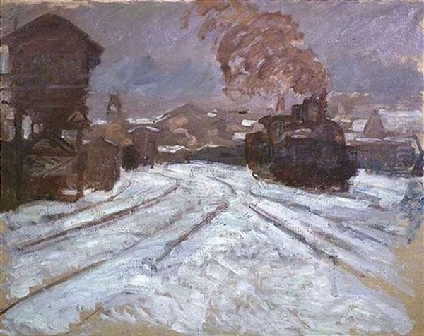 Stuttgarter Hauptbahnhof Im Schnee - view 1