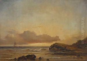 Kustenlandschaft Im Abendlicht by Ary Pleyssier