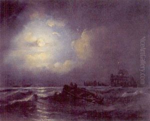 Nachtliche Rettungsszenerie by Ary Pleyssier
