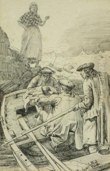 Figures Coming A Shore - view 1