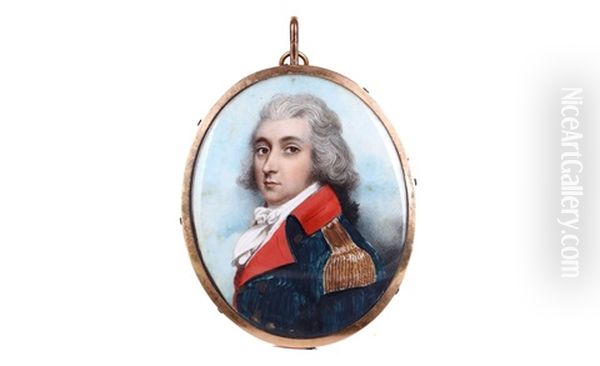 Portrait Miniature Of Captain George Lewis Hamilton R.a. - view 1