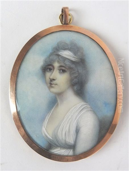 Portrait Miniature Of A Lady - view 1