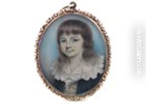 Portrait Miniature Of A Young Boy