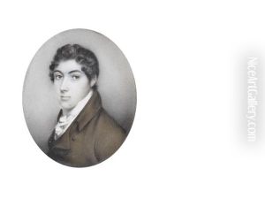 Major Bicknell Coney (1795-1879), Aged 17, Wearing Brown Coat, White Waistcoat, Frilled Chemise, Stock And Tied Cravat