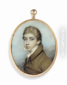 Charles Kemeys Kemeys Tynte (1778-1837), In Brown Coat, Ochre Waistcoat, White Shirt, Fair Hair