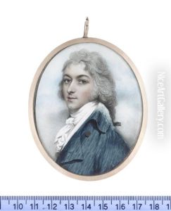Mr Charles Dalston Nevinson Frcp (1773-1846), Wearing Blue Coat, White Waistcoat, Frilled Chemise, Stock And Cravat, His Hair Powdered... by Andrew Plimer