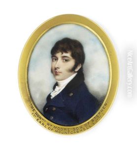 A Gentleman Called The Hon. William Moore, In Blue Coat, Frilled White Cravat
