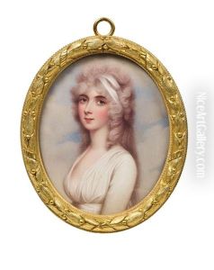 Portratminiatur Lady Harriet Cockerell, Spater Rushout