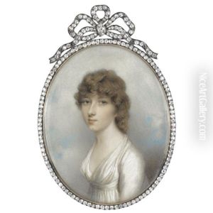 Portrait Of Mrs. Colyear Dawkins, Nee Forbes by Andrew Plimer