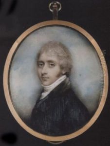 John Manners, Wearing Green Coat With Black Collar, White Shirt And Cravat, His Hair Powdered