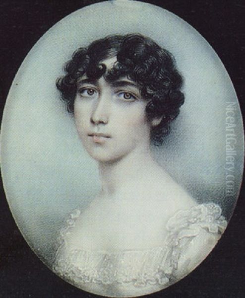 Georgina Daniell, With Short Curled Dark Hair - view 1