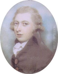 A Young Gentlemen In Brown Coat With Gold Buttons