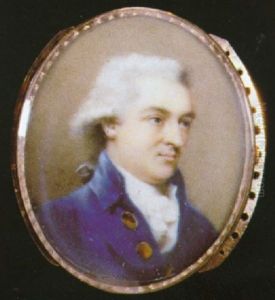 A Gentleman, In Blue Coat With Gold Buttons by Andrew Plimer