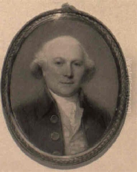 Portrait Of A Lady In White Dress, White Bandeau In Her Hair - view 1