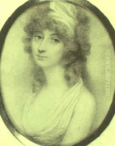 Portrait Of A Lady In Decollet, White Dress Portrait Of A Lady In Decollet, White Dress