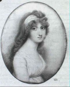 A Fine Portrait Of A Lady, Believed To Be The Hon. Anne     Rushout, In Decollete White Dress And Bandeau