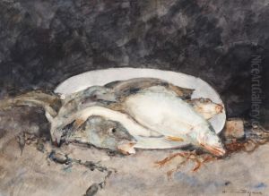 Still Life With Fish On A Dish