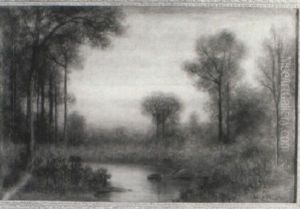 Landscape At Dawn by William E. Plimpton