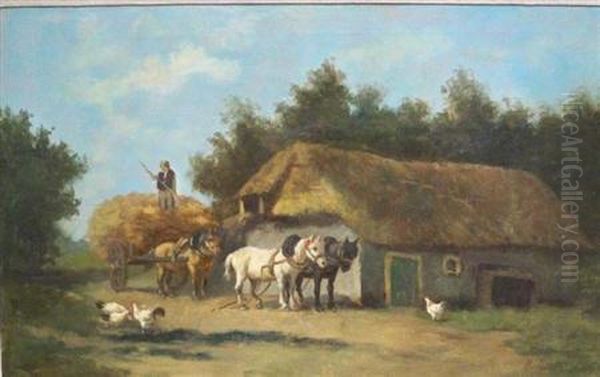 Unloading The Haywagon - view 1