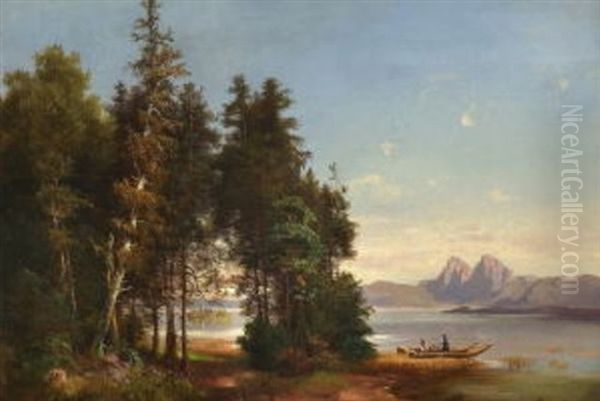 Am Ufer Eines Gebirgssees - view 1