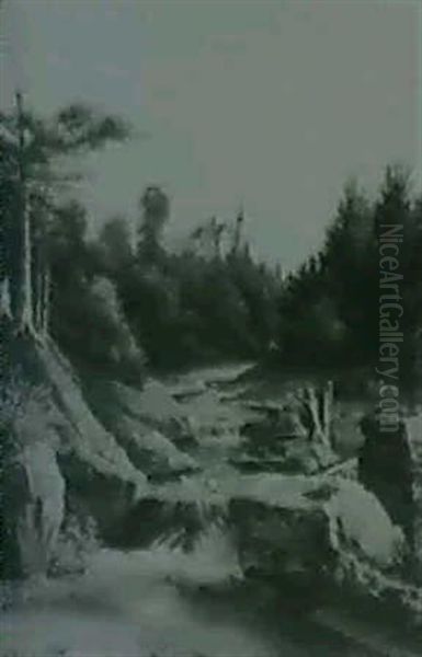Landschaft Mit Einem Schloss Im Hintergrund - view 1