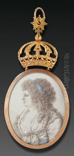Breast Ornament With The Portrait Of Queen Friederike Luise Of Prussia, Born Hessen-darmstadt (1751-1805) - view 1