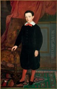 Portrait D'un Jeune Garcon Vetu De Noir